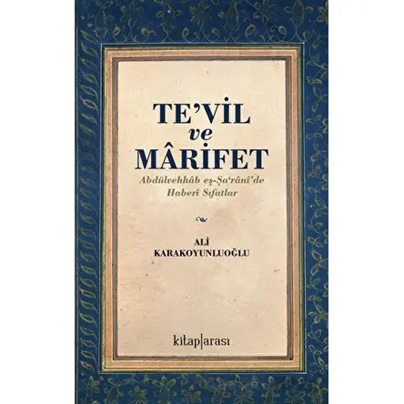 Tevil Ve Marifet - Ali Karakoyunluoğlu - Kitap Arası
