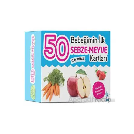 Bebeğimin İlk 50 Sebze - Meyve Kartları - Zeynep Doğru - Minik Damla Yayınevi
