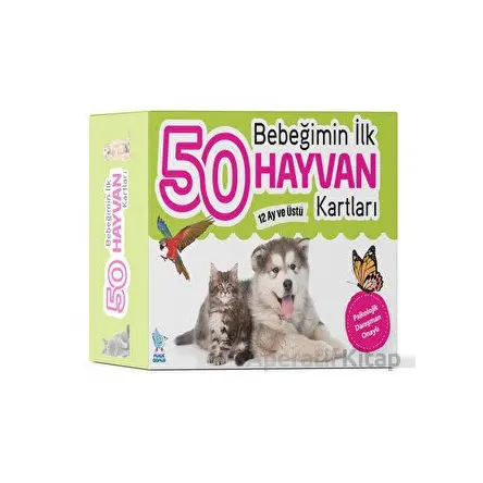 Bebeğimin İlk 50 Hayvan Kartları - Zeynep Doğru - Minik Damla Yayınevi