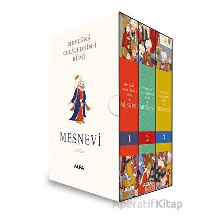 Mesnevi 1-2-3 (Kutulu) - Mevlana Celaleddin-i Rumi - Alfa Yayınları