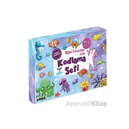 4+5 Yaş Dahi Çocuklar için Kodlama Seti - Afife Çoruk - Beyaz Panda Yayınları