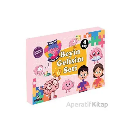 4 Yaş Beyin Gelişim Seti - Afife Çoruk - Beyaz Panda Yayınları
