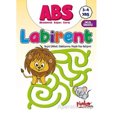 ABS 3-4 Yaş Labirent - Buçe Dayı - Pinokyo Yayınları