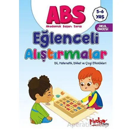 ABS 5-6 Yaş Eğlenceli Alıştırmalar - Buçe Dayı - Pinokyo Yayınları