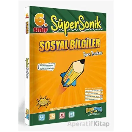 6.Sınıf Süpersonik Sosyal Bilgiler Soru Bankası Süpersonik Yayınları
