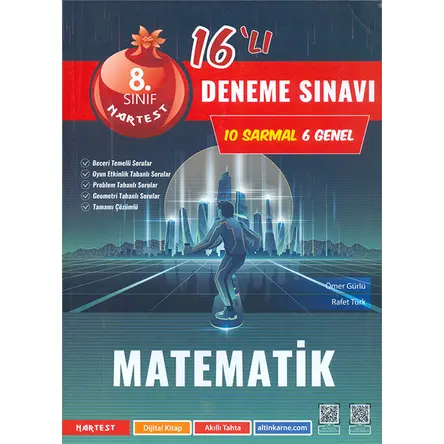 8.Sınıf Mod Matematik 16 Deneme Sınavı Nartest Yayınevi