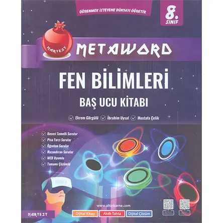 8.Sınıf Metaword Fen Bilimleri Baş Ucu Kitabı Nartest Yayınevi