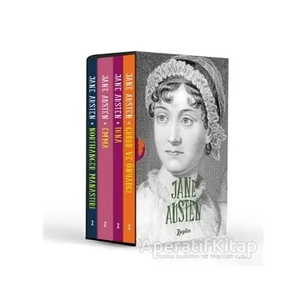 Jane Austen Seti (4 Kitap Takım) - Jane Austen - Zeplin Kitap