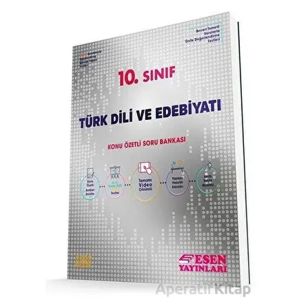 10.Sınıf Türk Edebiyatı Konu Özetli Soru Bankası Esen Yayınları