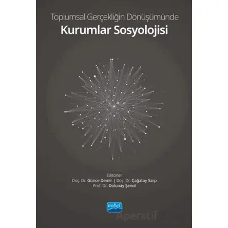 Toplumsal Gerçekliğin Dönüşümünde Kurumlar Sosyolojisi - Kolektif - Nobel Akademik Yayıncılık