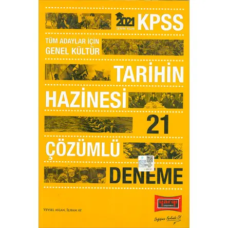 Yargı 2021 KPSS Tüm Adaylar İçin Tarihin Hazinesi Çözümlü 27 Deneme Sınavı