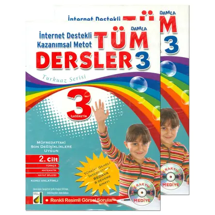 3.Sınıf Tüm Dersler Konu Anlatımlı 2 Kitap (Kampanyalı) Damla Yayınevi