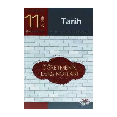 Editör 11.Sınıf Tarih Öğretmenin Ders Notları
