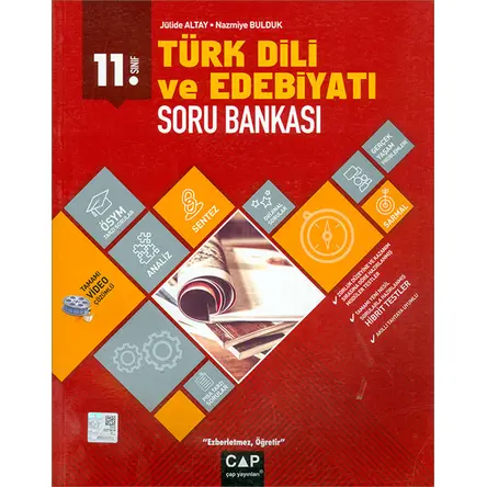 11.Sınıf Türk Dili ve Edebiyatı Soru Bankası (Kampanyalı) Çap Yayınları