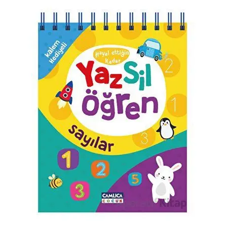 Yaz Sil Öğren (Sayılar) - Kolektif - Çamlıca Çocuk Yayınları