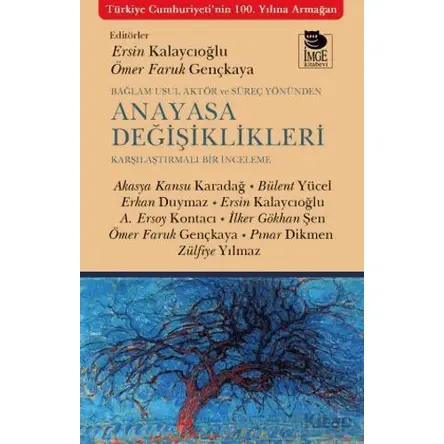 Bağlam Usul Aktör ve Süreç Yönünden Anayasa Değişiklikleri