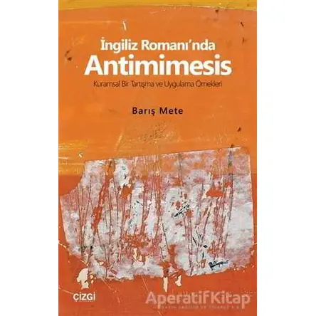 İngiliz Romanında Antimimesis - Barış Mete - Çizgi Kitabevi Yayınları