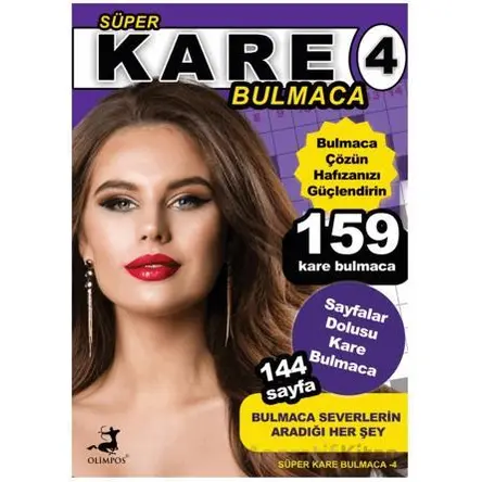Süper Kare Bulmaca 4 - Bertan Kodamanoğlu - Olimpos Yayınları