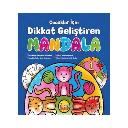Çocuklar İçin Dikkat Geliştiren Mandala - Kolektif - Bıcırık Yayınları