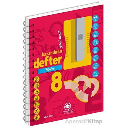 8.Sınıf Türkçe Okula Yardımcı Kazandıran Defter Kampanyalı Çanta Yayınları