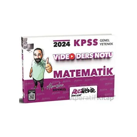2024 KPSS Matematik Video Ders Notu HocaWebde Yayınları