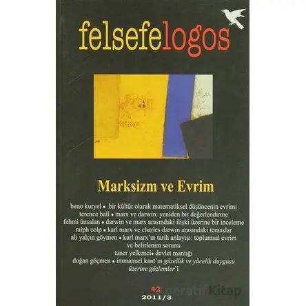 Felsefelogos Sayı: 42 Marksizm ve Evrim Umuttepe Yayınları