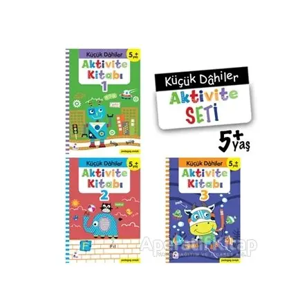 Küçük Dahiler Aktivite Seti : 5 + Yaş (3 Kitap Takım) - Kolektif - İndigo Çocuk