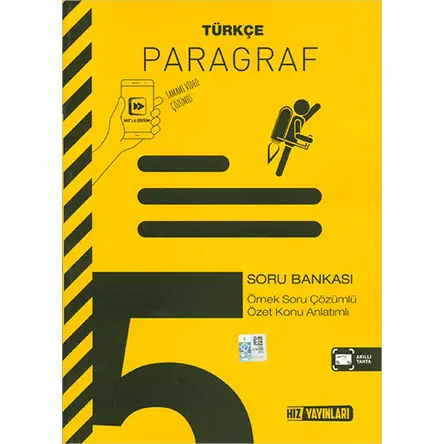 5.Sınıf Türkçe Paragraf Soru Bankası Hız Yayınları