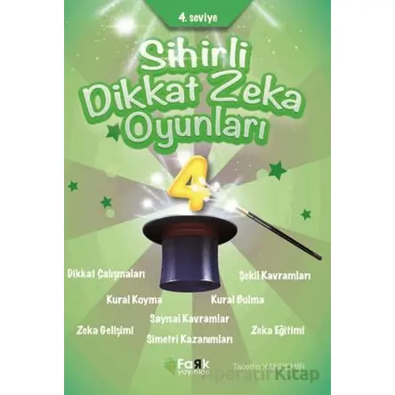 4. Seviye Sihirli Dikkat Zekâ Oyunları 4 (İlkokul) - Tacettin Kandemir - Fark Yayınları