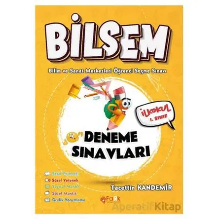 Bilsem (Bilim ve Sanat Merkezleri Öğrenci seçme Sınavı) - Tacettin Kandemir - Fark Yayınları