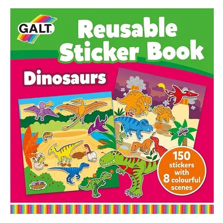 Reusable Sticker Books- Dinosaurs - Galt