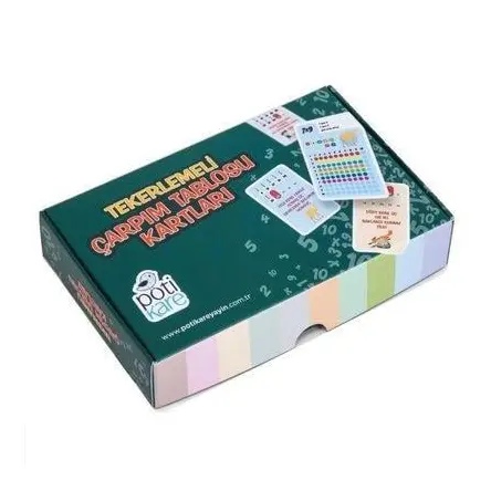 Tekerlemeli Çarpım Tablosu Kartları - Okan Özkan - Pötikare Yayınları