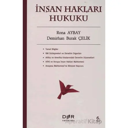 İnsan Hakları Hukuku - Rona Aybay - Der Yayınları