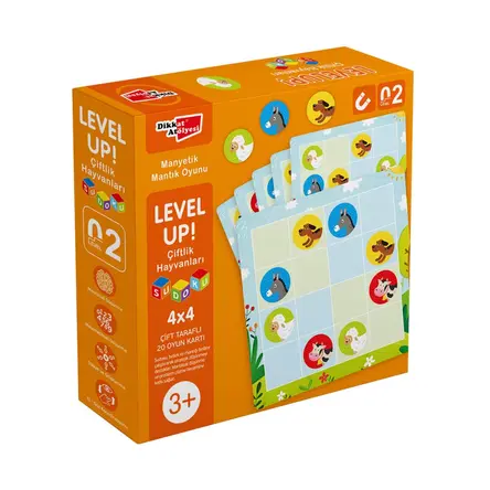 LevelUp! 2 - Çiftlik Hayvanları Sudoku Dikkat Atölyesi Yayınları