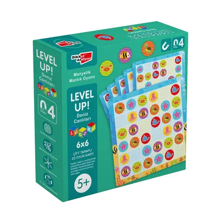 LevelUp! 4 Deniz Canlıları Sudoku Dikkat Atölyesi Yayınları