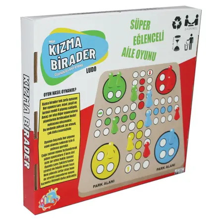 Ludo Ahşap Kızma Birader Geleneksel Aile Oyunu
