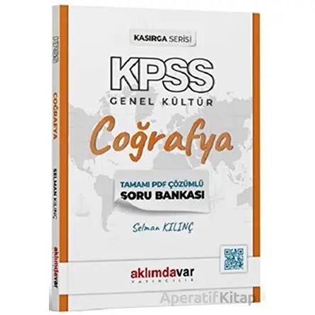 KPSS Kasırga Serisi Coğrafya Soru Bankası Aklımdavar Yayıncılık