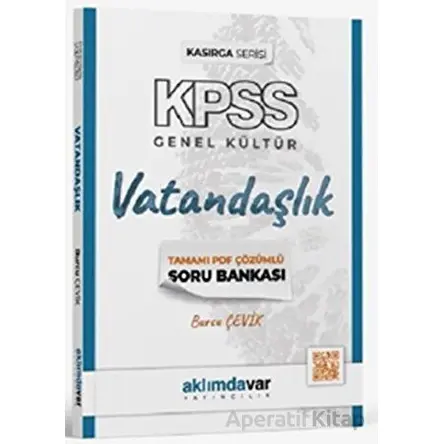 KPSS Kasırga Serisi Vatandaşlık Soru Bankası Aklımdavar Yayıncılık