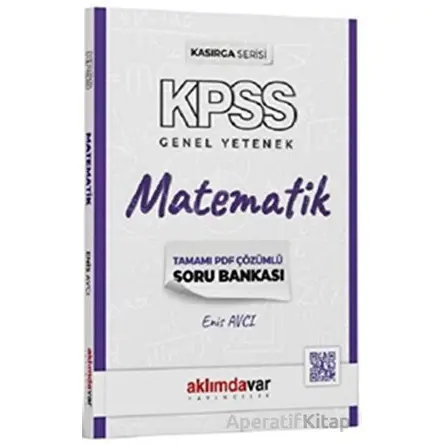KPSS Kasırga Serisi Matematik Soru Bankası Aklımdavar Yayıncılık