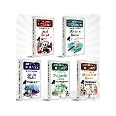 Sherlock Holmes Seti (5 Kitap Takım) - Sir Arthur Conan Doyle - Çınaraltı Yayınları