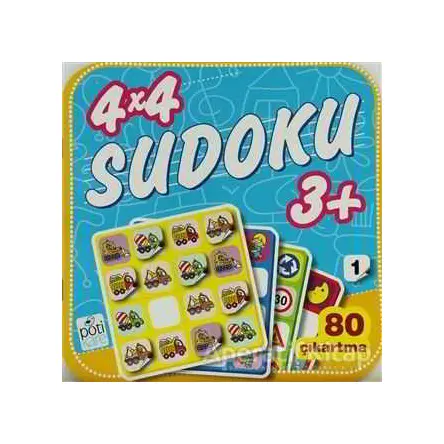 4x4 Sudoku 1 - Kolektif - Pötikare Yayıncılık