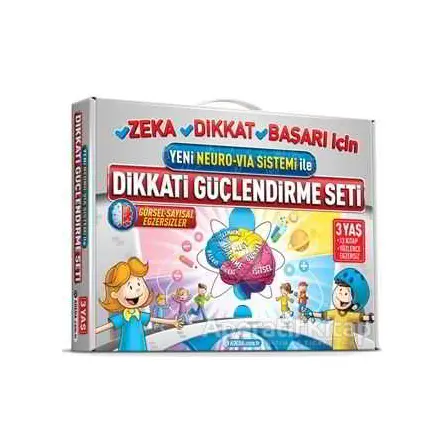 Dikkati Güçlendirme Seti 3 Yaş - Yeni Neoro - Via Sistemi İle - Kolektif - Adeda Yayınları