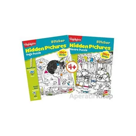 Highlights Sticker Hidden Pictures 2li Set - Kolektif - Dikkat Atölyesi Yayınları