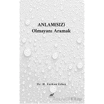 Anlam(sız) Olmayanı Aramak - M. Furkan Erbay - Paradigma Akademi Yayınları