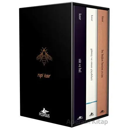Rupi Kaur Şiir Koleksiyonu Kutulu Özel Set (3 Kitap) - Rupi Kaur - Pegasus Yayınları
