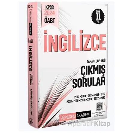 2024 KPSS ÖABT İngilizce Tamamı Çözümlü Çıkmış Sorular - Kolektif - Pegem Akademi Yayıncılık