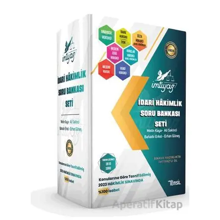 İmtiyaz İdari Hakimlik Soru Bankası Seti - Kolektif - Temsil Kitap