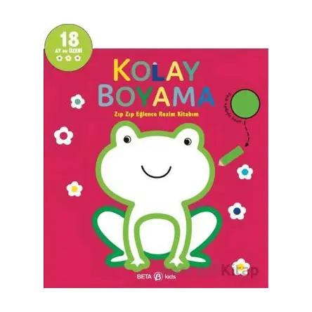 Kolay Boyama - Zıp Zıp Eğlence Resim Kitabım - Kolektif - Beta Kids