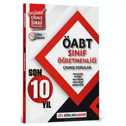ÖABT Sınıf Öğretmenliği Son 10 Yıl Orijinal Çıkmış Sınav Soruları Video Çözümlü