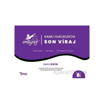 Kamu Hukukunda Son Viraj - Metin Kaya - Temsil Kitap